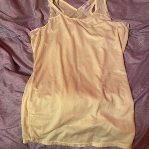 neon yellow workout top